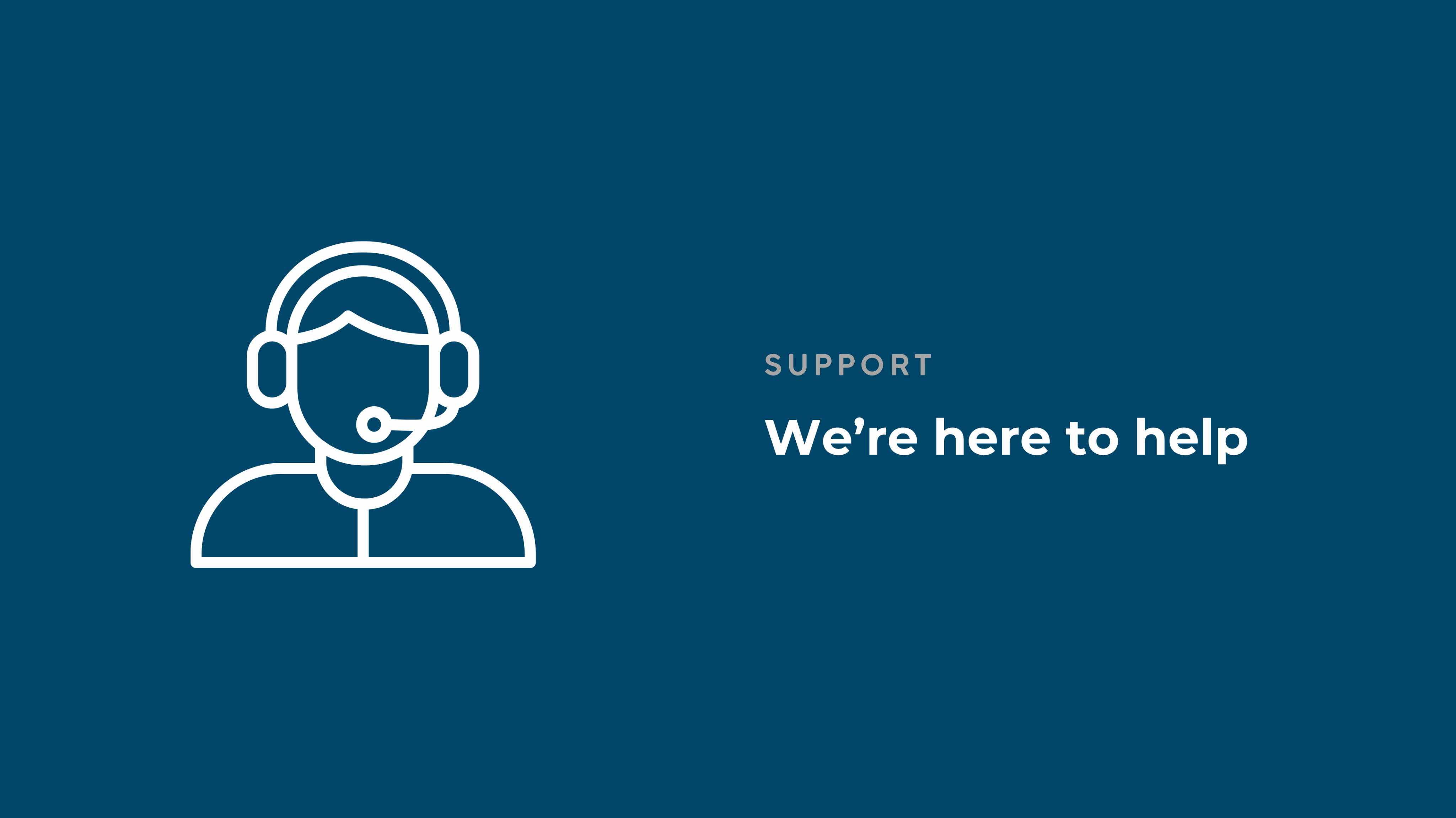 IT support representative icon with headset offering business technology support services